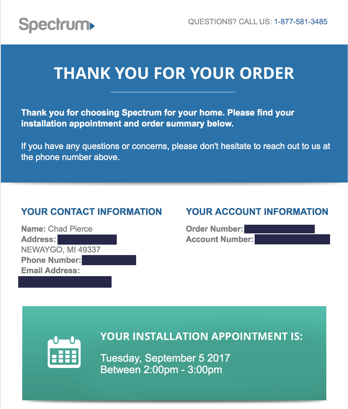 spectrum internet and cable package