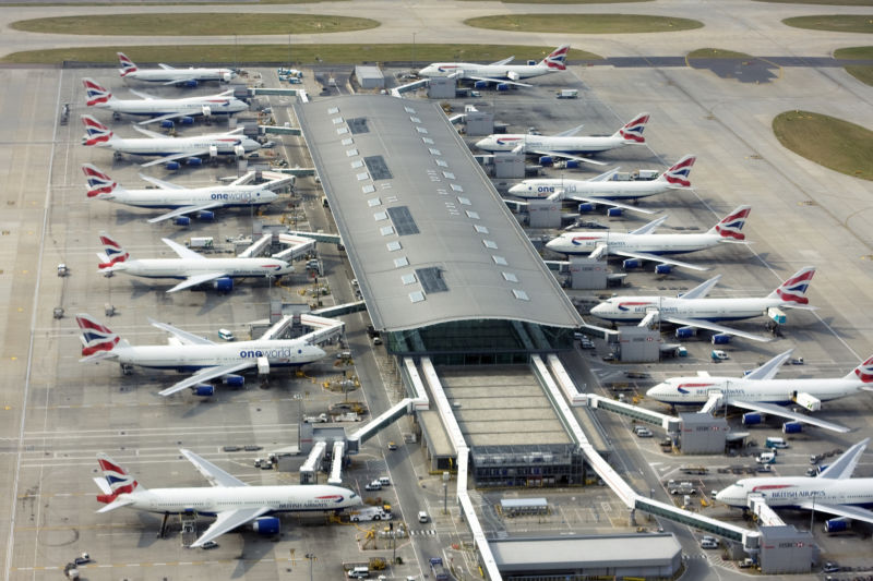 Now that every US carrier has retired its 747s, if you want to fly one, your best bet is with British Airways, which still operates 36 of them, many on routes to the US. Here are 11, seen at Heathrow's Terminal 5 in 2013.