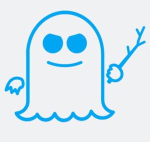 People have to be sick of looking at this ghost by now. (Do you know whether this is the logo for Spectre or Meltdown? Here's the <a href="https://cdn.arstechnica.net/wp-content/uploads/2018/01/meltdown-text.png">answer</a>.)