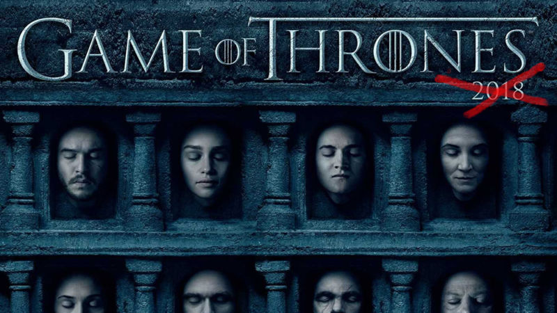 We edited the front of the latest <em>Game of Thrones</em> HBO calendar to reflect today's final-season announcement.