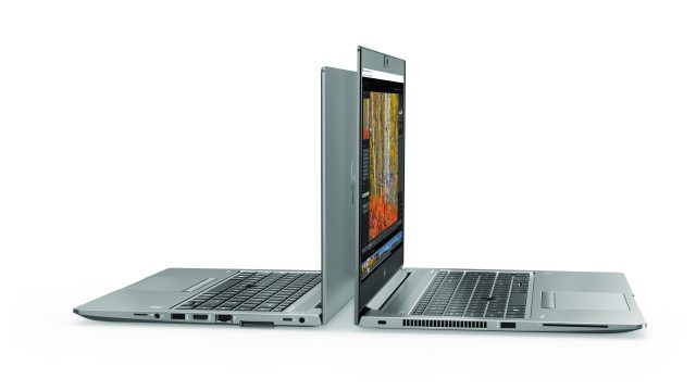 HP ZBook 14u and 15u, back to back.