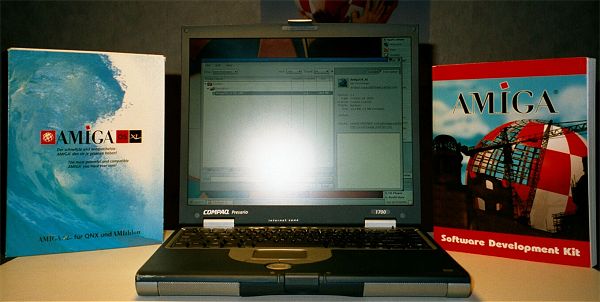 Amithlon running on a PC laptop
