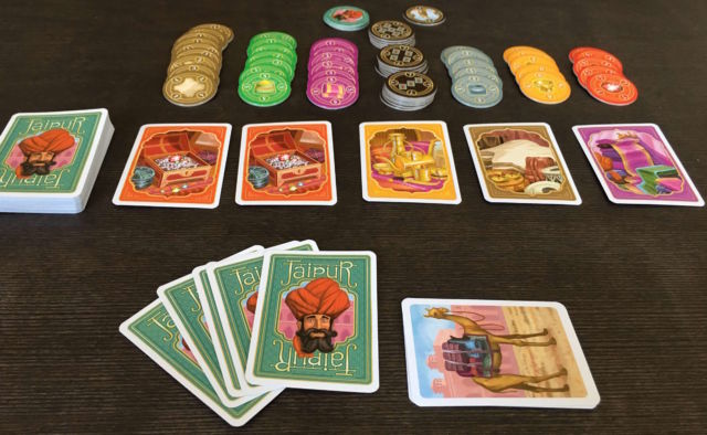 The board game <em>Jaipur</em>.