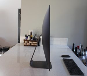 The iMac Pro from the side.