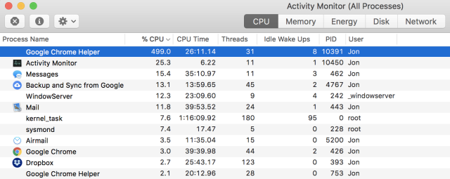 mac activity monitor window server