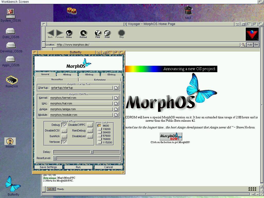 MorphOS borrowed heavily from AmigaOS