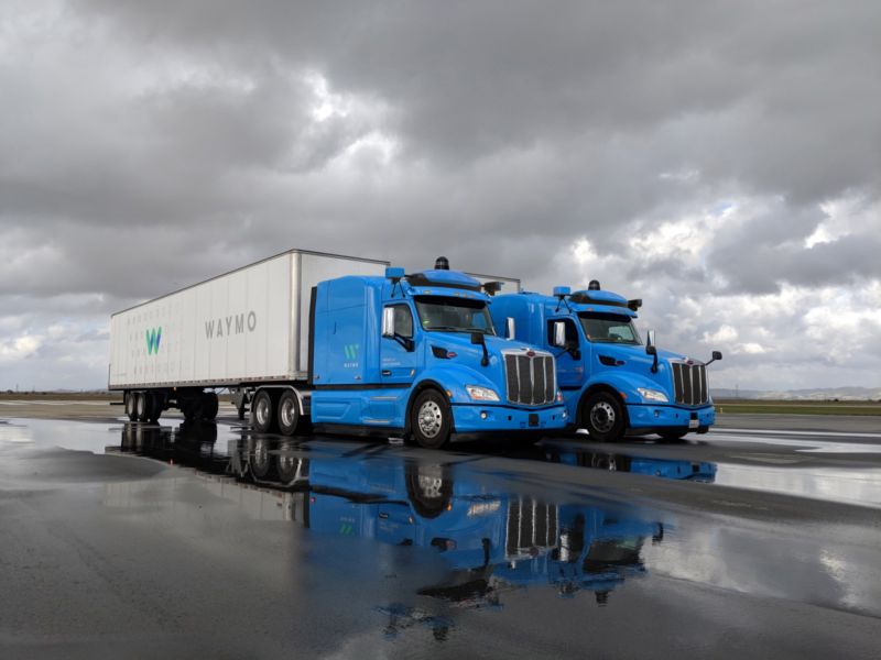 Waymo self-driving trucks are hauling gear for Google data centers | Ars  Technica