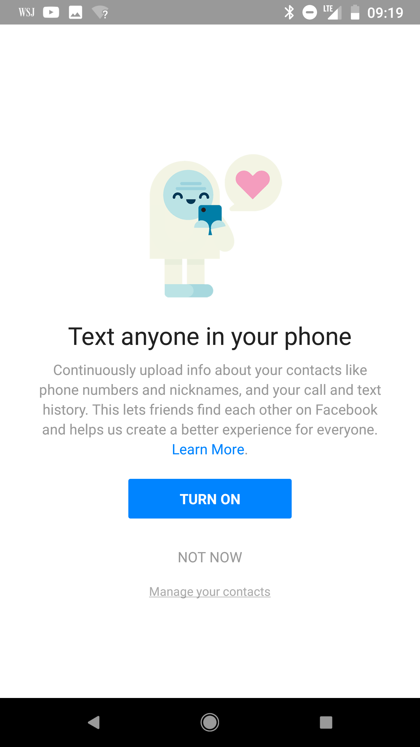 Enlarge This screen in the Messenger application offers to conveniently track all your calls and messages But was already doing this