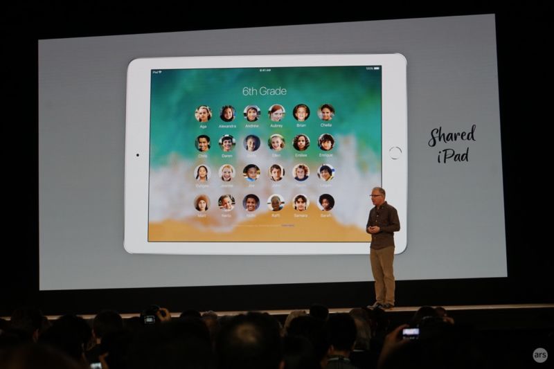 Apple has unveiled a new feature that allows students to share an iPad across multiple accounts.