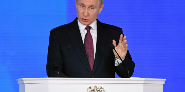 Putin boasts new strategic weapons will make US missile defense “useless”