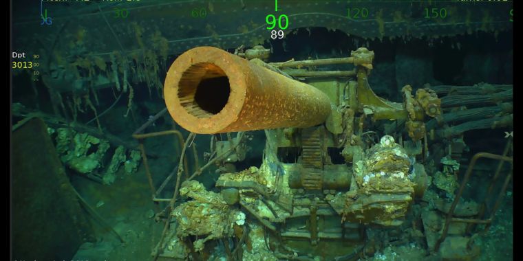 World War II carrier “Lady Lex” found 2 miles under sea by Allen expedition