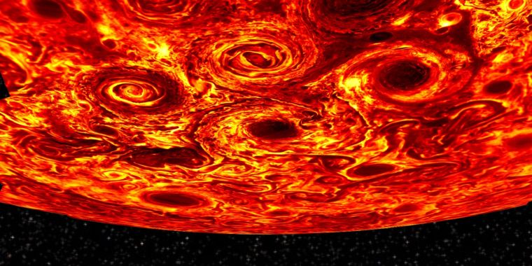 Scientists find odd and amazing cyclones at Jupiter’s poles