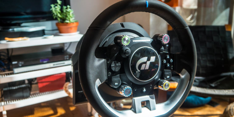 The Thrustmaster T Gt Is A Greatif Expensivewheel For The