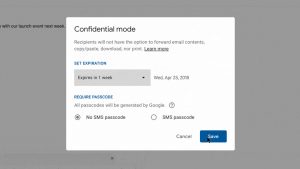 The confidential mode options.