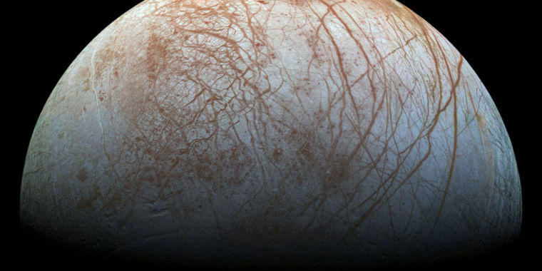 Juno just raced by Europa, providing our best look in 20 years at the icy world