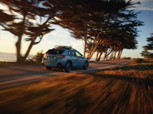 Subaru Crosstrek on the road