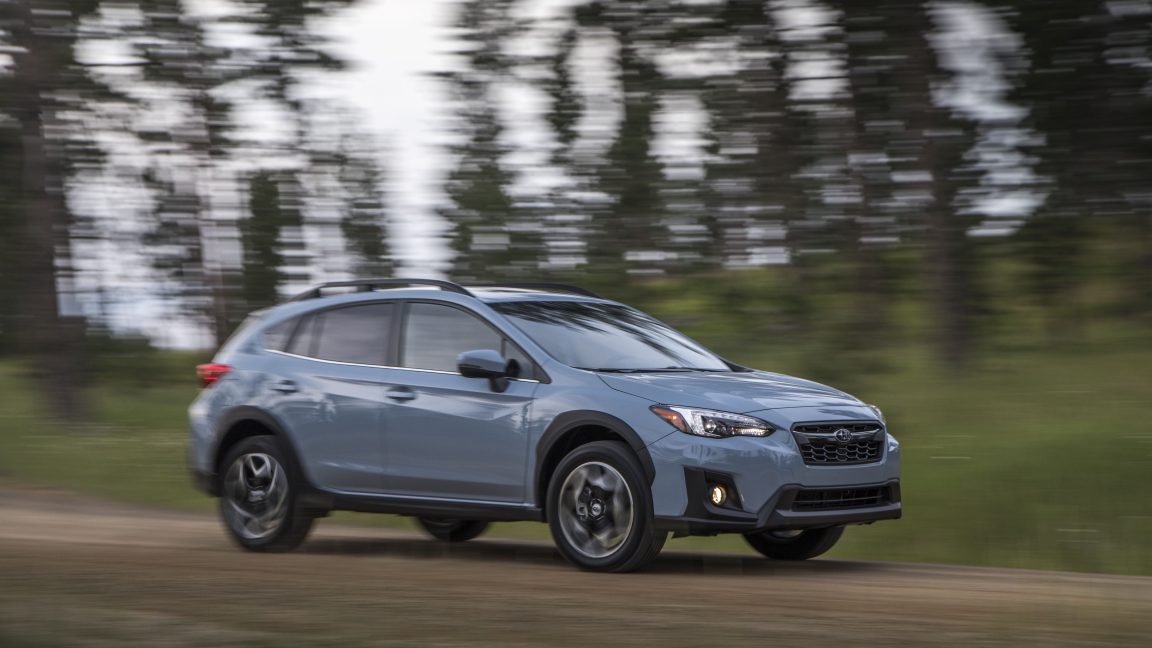 Subaru Crosstrek on the road