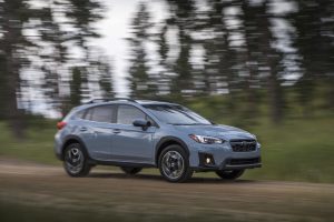 Subaru Crosstrek on the road