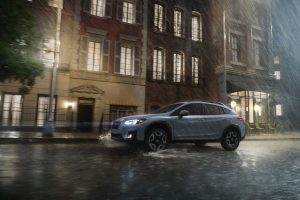 Crosstrek in the rain