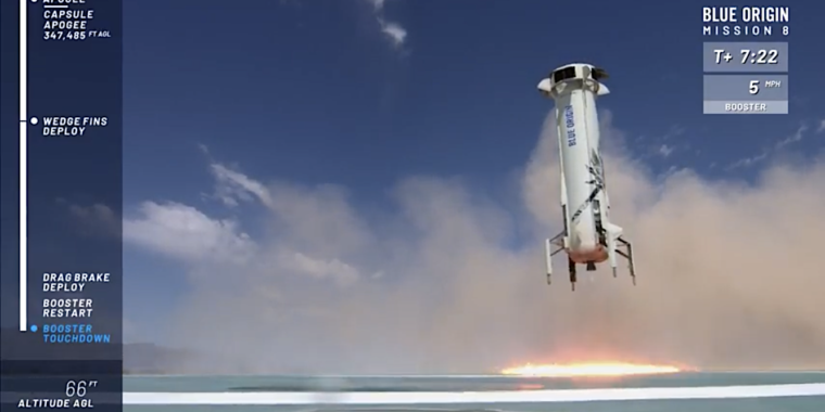 New Shepard flies again, bringing suborbital space tourism closer