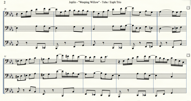 This is an arrangement I’m currently working on. See how much better the pitch spacing is?