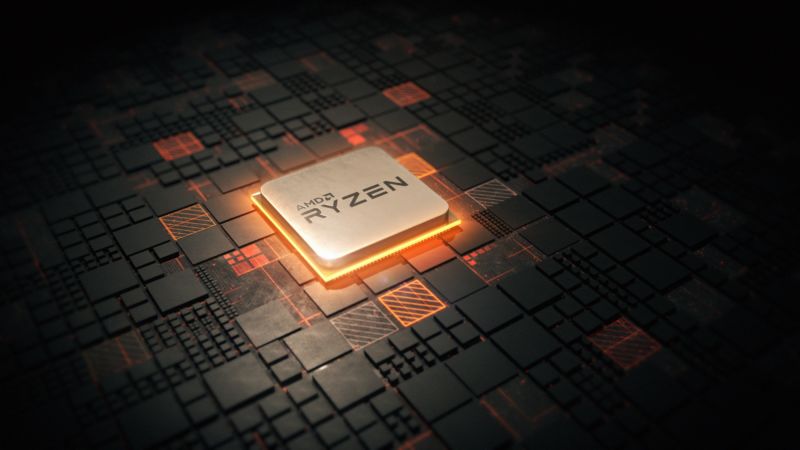 Promotional image of a Ryzen chip