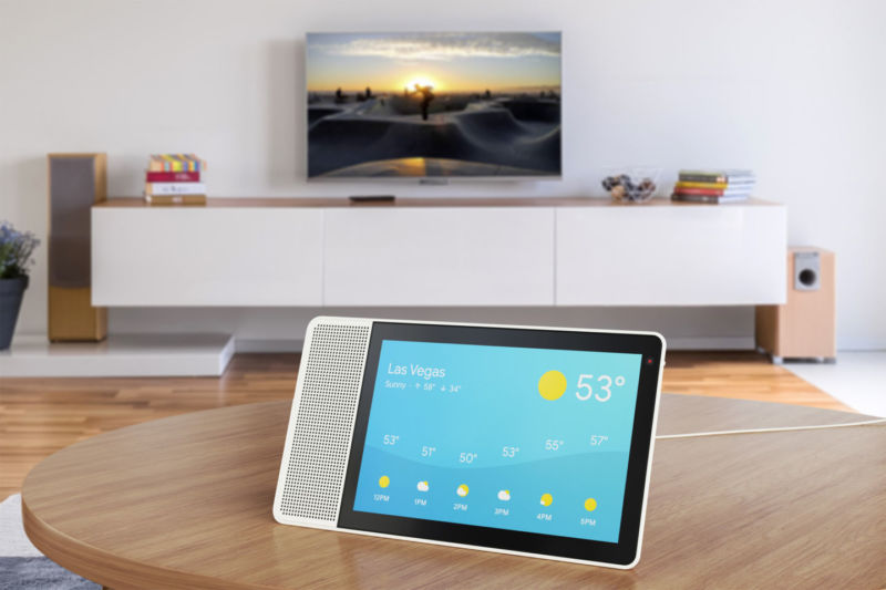 This Lenovo Google Assistant Smart Display is one of the first devices to ship with Android Things. 