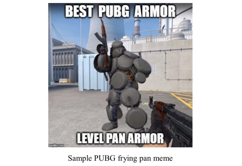 how often do you see a frying pan meme in a lawsuit - similarities between fortnite and pubg