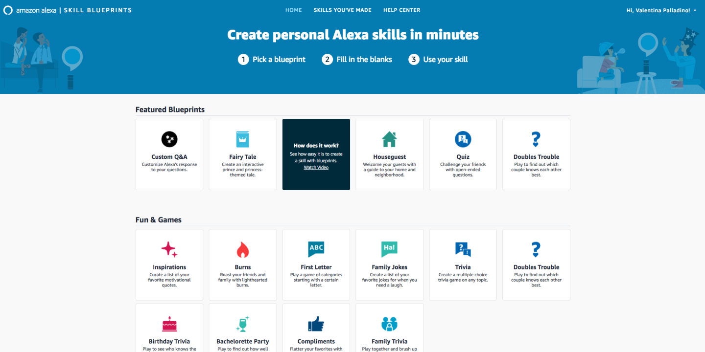 New Alexa Blueprints let users make custom skills without knowing any ...