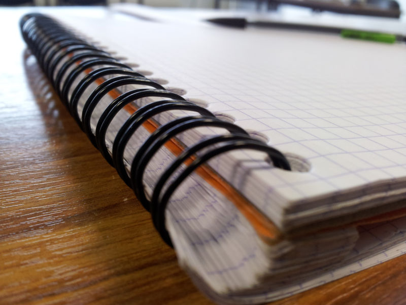 Image of a spiral notebook.