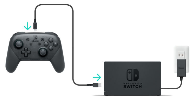 charging switch pro controller with ac adapter