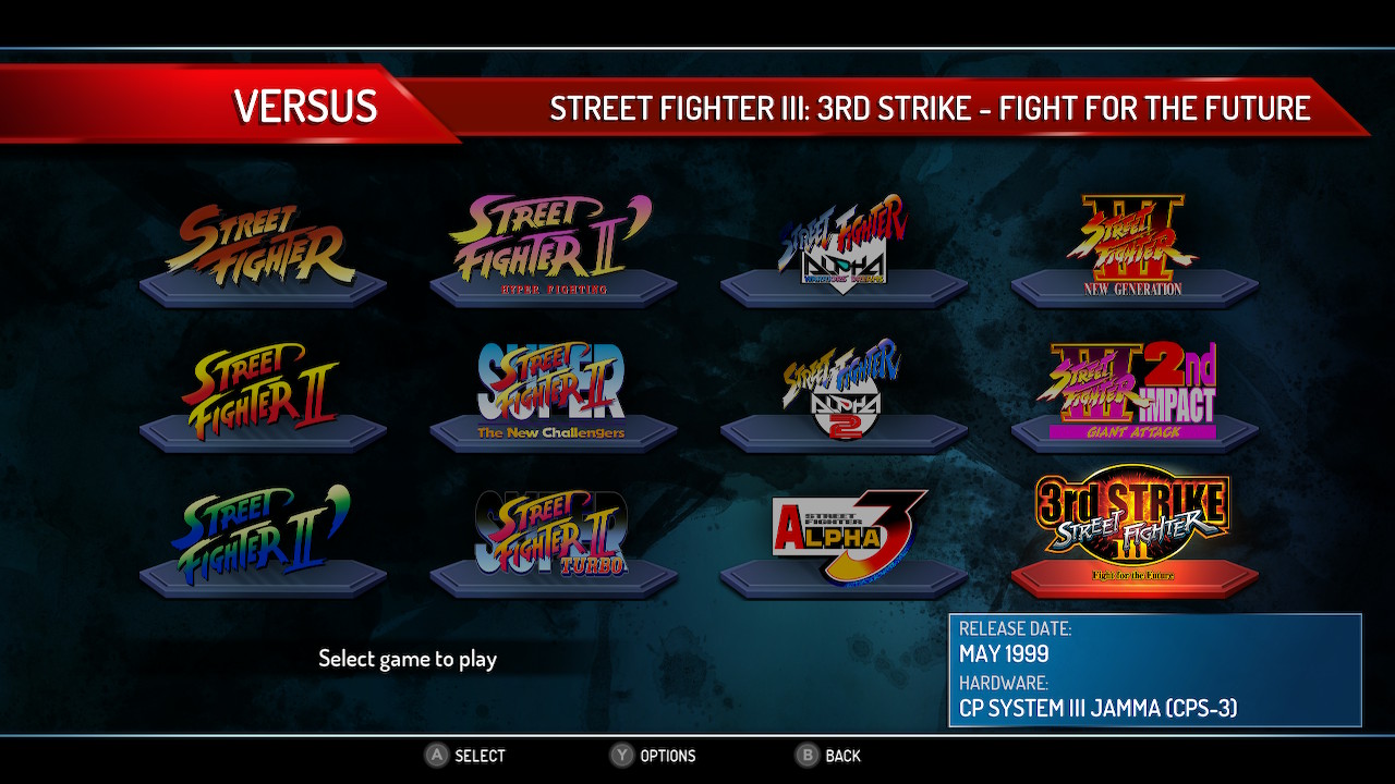 Street Fighter 30th Anniversary Collection is arcade
