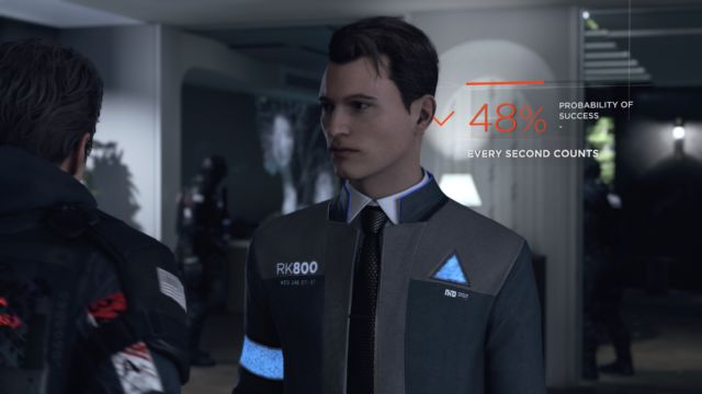 <em>Detroit: Become Human</em> is full of informative pop-ups like this to tell you just how you're doing at any one moment.