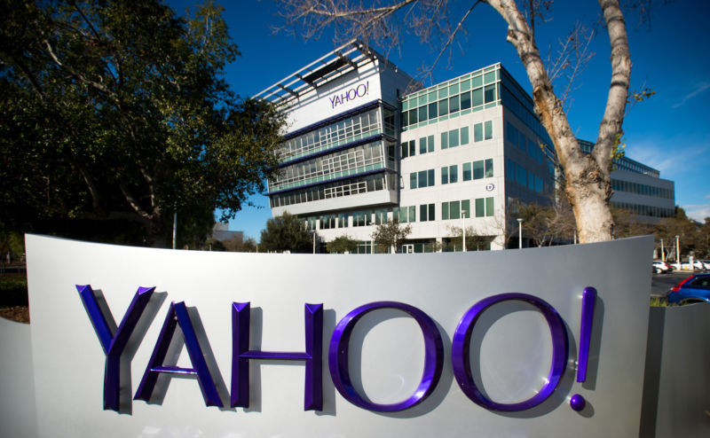 Exterior of Yahoo! headquarters.