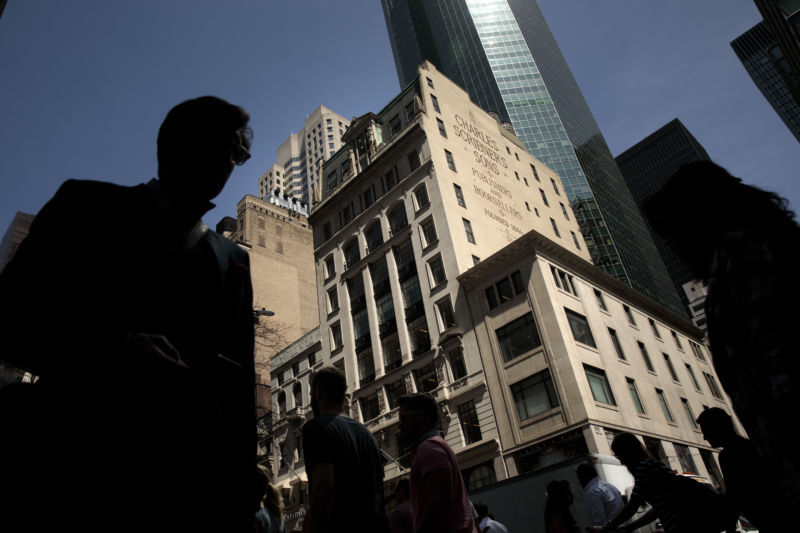 A view of 597 5th Ave, where the New York City office of Cambridge Analytica is on the 7th floor, May 2, 2018 in New York City.