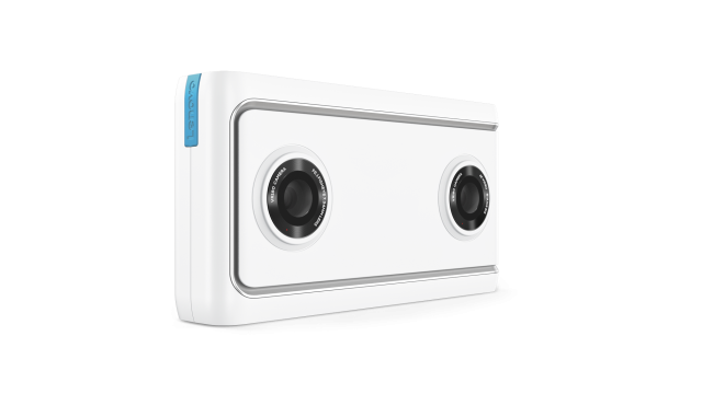 Lenovo Mirage Camera. Two lenses, both 180-degree fisheyes.