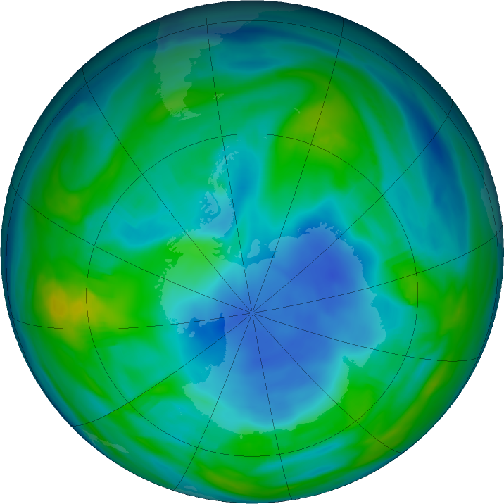 Ozone layer depletion carricature. Ozone ai