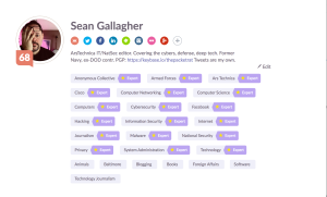 A clout profile