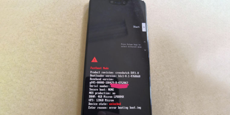 Google Pixel 3 XL prototype shows an all-glass back, giant display ...
