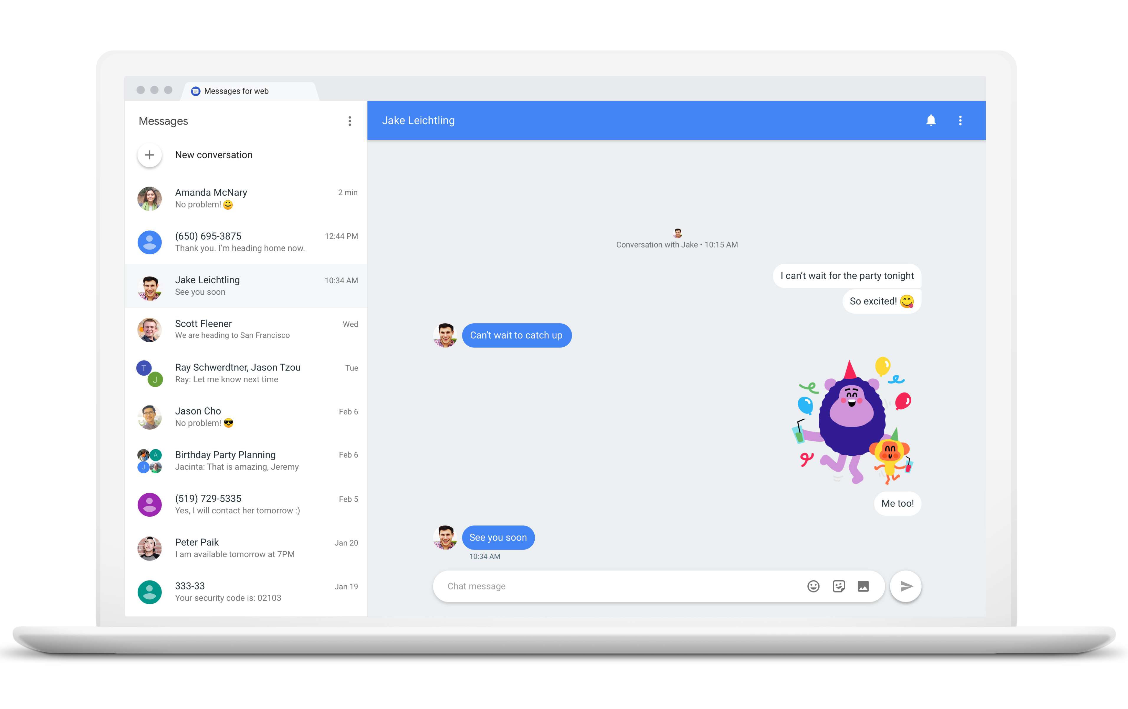 messaging by google