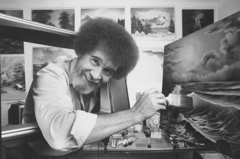 Watch bob ross paint