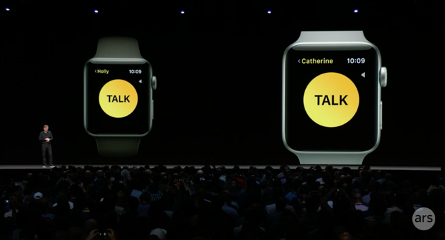 Apple's new Walkie Talkie feature lets you speak to other Watch users over Wi-Fi or cellular.