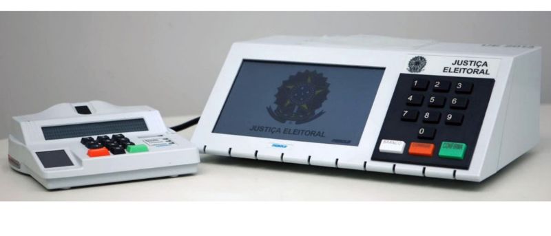 An electronic voting machine used in Brazil.