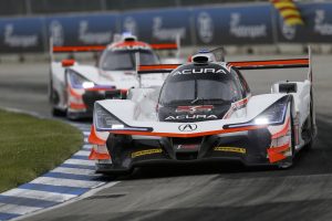 Helio Castroneves and Ricky Taylor finished second overall in their Acura Team Penske ARX-05 prototype.