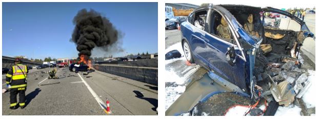 NTSB: Autopilot steered Tesla car toward traffic barrier before deadly crash