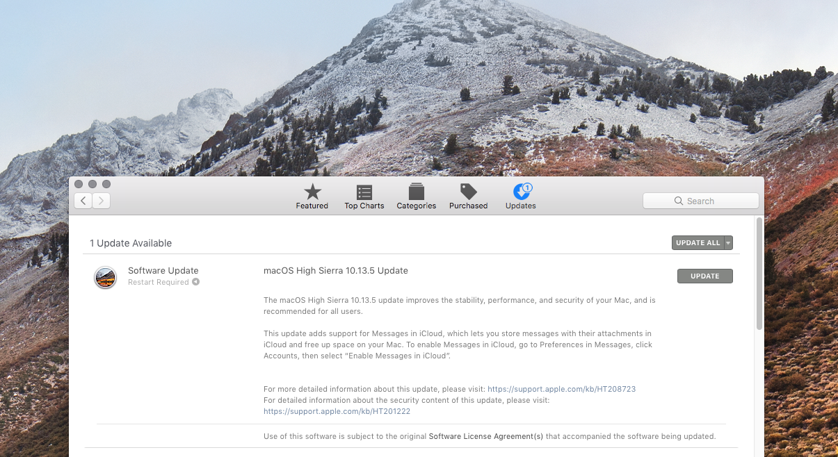 apple mac update sierra