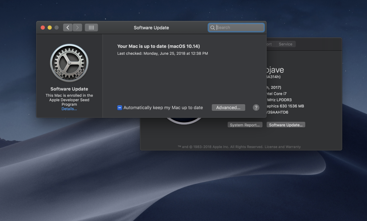 macos mojave update