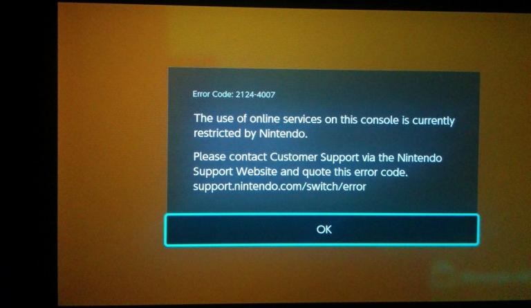 what is a banned nintendo switch