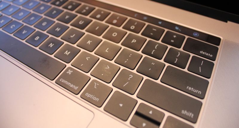 El teclado del MacBook Pro