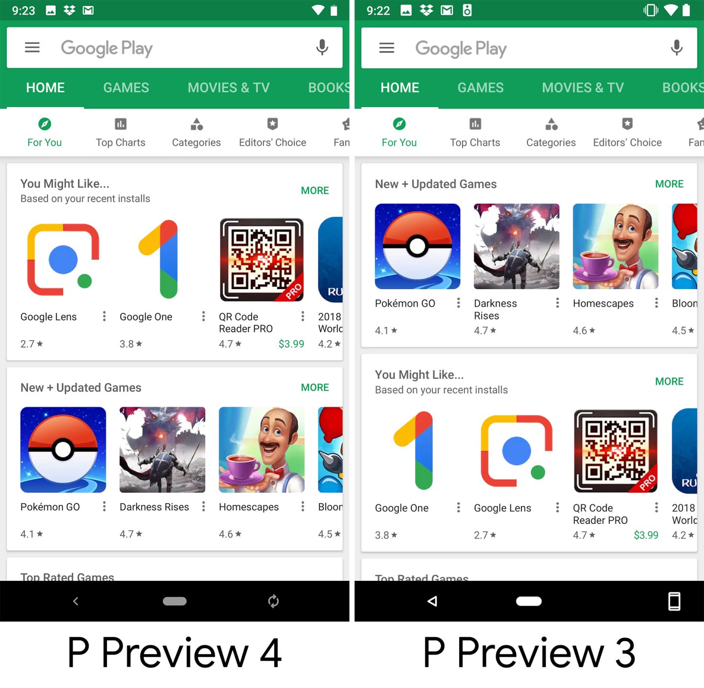 Android P Preview 4 tweaks gesture navigation, revamps system icons ...